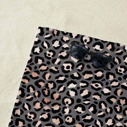 Serviette De Plage Grey Beige (En situation)