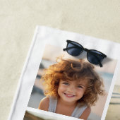 Serviette De Plage Grille photo minimal moderne 10 - Blanc (En situation)