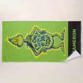 Serviette De Plage Grinch | Drôle je ne parle qu'à mon chien (Devant)