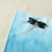 Serviette De Plage Gris (En situation)