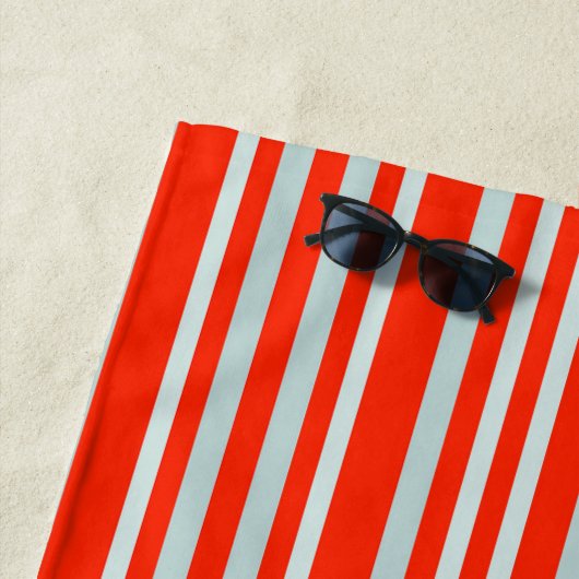 Serviette De Plage Gris Gris Gris Gris Gris Gris Rouge (En situation)