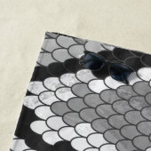 Serviette De Plage Gris Motif de serpent (En situation)