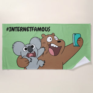 Serviette De Plage Grizz & Nom Nom - #InternetFamous