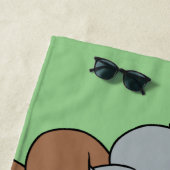 Serviette De Plage Grizz & Nom Nom - #InternetFamous (En situation)