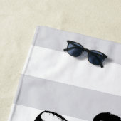 Serviette De Plage Groom | Gris (En situation)