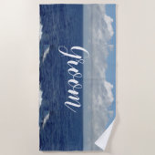 Serviette de plage Groom Ocean Waves (Devant)