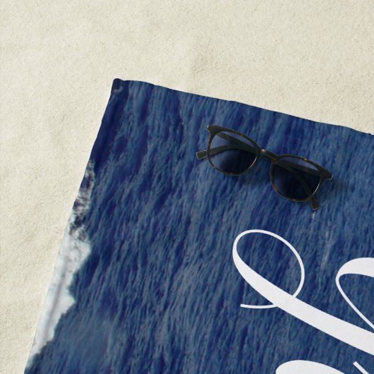 Serviette De Plage Groomsman Ocean Waves Beach Towne (En situation)
