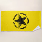 Serviette De Plage Gros Grunge Star Style détendu sur (Devant)