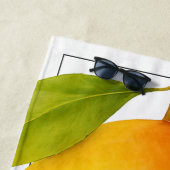 Serviette De Plage Gros Mango, Fruit Sucré et Nom (En situation)