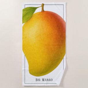Serviette De Plage Gros Mango, Fruit Sucré et Nom