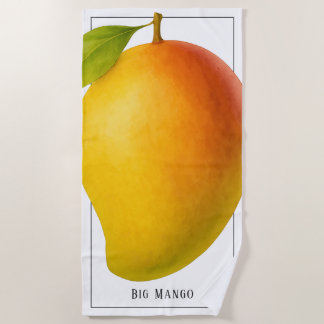 Serviette De Plage Gros Mango, Fruit Sucré et Nom