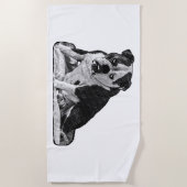 Serviette De Plage Gros Points, Confiance tranquille (Devant)