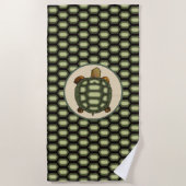 Serviette De Plage Grosse tortue et tortue (Devant)