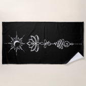 Serviette De Plage Groupe Silver Unalome (Devant)