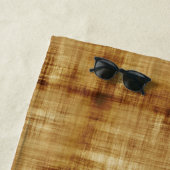 Serviette De Plage Grunge Brown (En situation)