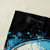 Serviette De Plage Gruseliger Totenkopf (En situation)