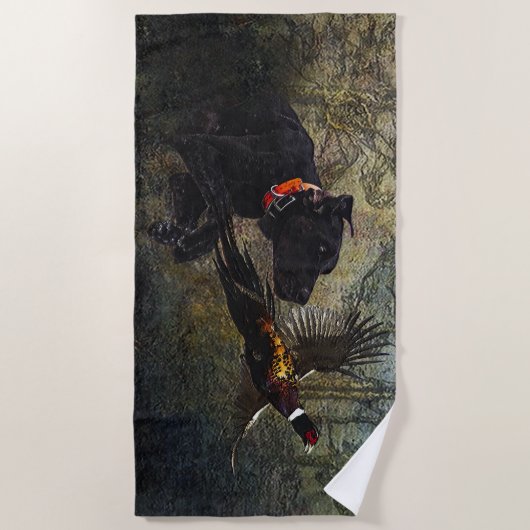 Serviette De Plage GSP, Chasse faisan (Devant)