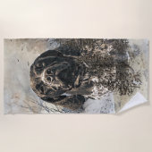 Serviette De Plage GSP, pointeur allemand à courte portée (Devant)