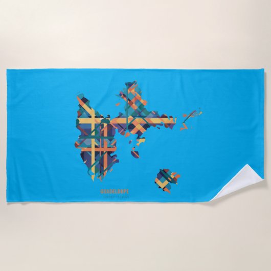 Serviette De Plage guadeloupe (Devant)