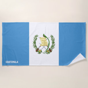 Serviette De Plage Guatemala Drapeau magnifique patriotique