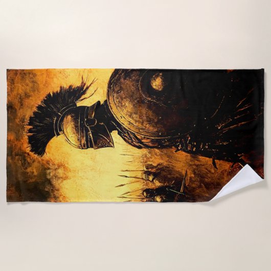 Serviette De Plage Guerrier (Devant)