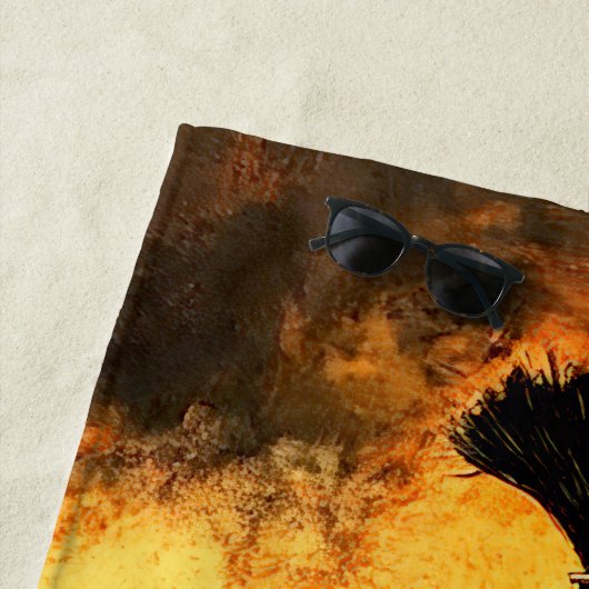 Serviette De Plage Guerrier (En situation)