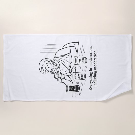 Serviette De Plage Guide d'Aristote pour la modération (Devant)