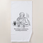 Serviette De Plage Guide d'Aristote pour la modération (Devant)