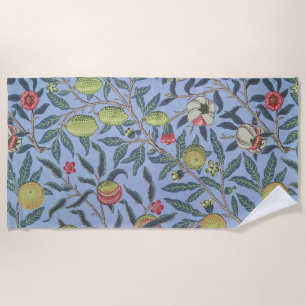 Serviette De Plage Guillaume Morris Fruit Pomegranate Blue Orament