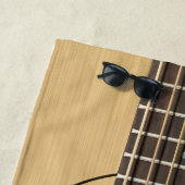 Serviette De Plage Guitare (En situation)