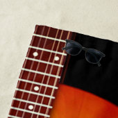 Serviette De Plage Guitare acoustique noire (En situation)