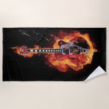 Guitare flambée