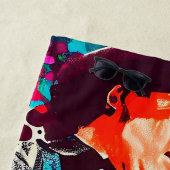 Serviette De Plage guitariste cool (En situation)