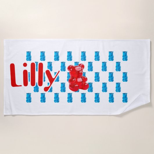 Serviette De Plage Gummy Jelly  (Devant)