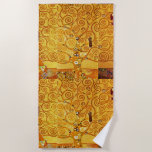 Serviette De Plage Gustav Klimt Arbre de Vie : Symboliste Art Nouveau<br><div class="desc">Élevez votre espace avec ce chef-d'oeuvre emblématique, "L'arbre de vie" de Gustav Klimt (de la Frieze Stoclet). Cette oeuvre d'art de l'Art Nouveau est captivante avec ses branches dorées tourbillonnantes, ses motifs complexes et ses motifs symboliques qui représentent le voyage, la connexion et la croissance de la vie. L'utilisation signature...</div>