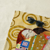 Serviette De Plage Gustav Klimt Exécution Nouveau Couple (En situation)