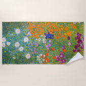 Serviette De Plage Gustav Klimt - Jardin des fleurs (Devant)