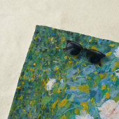 Serviette De Plage Gustav Klimt - Jardin des fleurs (En situation)