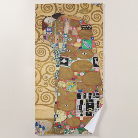 Serviette De Plage Gustav Klimt - Réalisation, Stoclet Frieze (Devant)