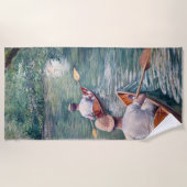 Serviette De Plage Gustave Caillebotte - Canoës sur l'Yerres (Devant)