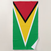 Serviette De Plage Guyana Drapeau Splendide patriotique (Devant)