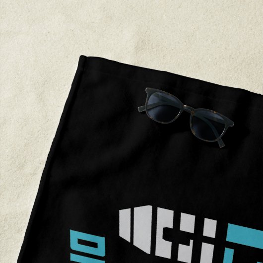 Serviette De Plage Gymnaste AJOUTER LE NOM Gymnastique Équipe Backben (En situation)