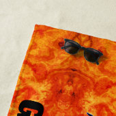 Serviette De Plage Gymnaste en feu - Filles Gymnastique Beach Towne (En situation)