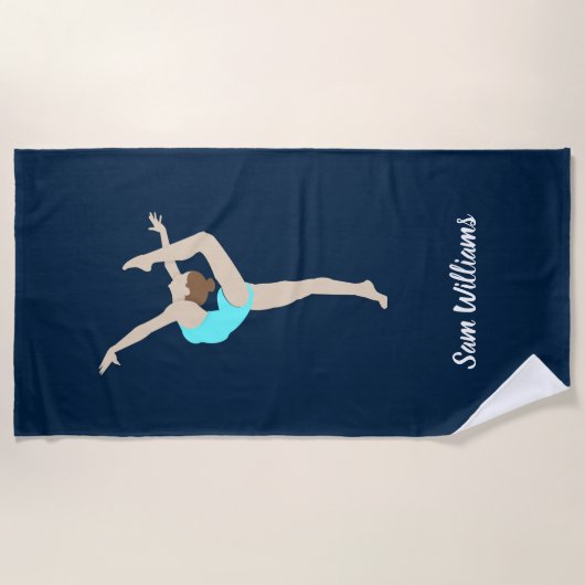 Serviette De Plage Gymnaste féminine (Devant)