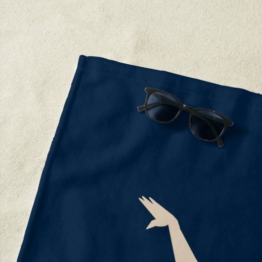 Serviette De Plage Gymnaste féminine (En situation)