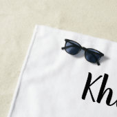 Serviette De Plage Gymnaste Power Tumbling Purple Metallen (En situation)