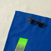 serviette de plage GYMNASTICS.  Nom personnalisé. (En situation)