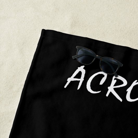 Serviette de plage Gymnastique acrobatique avec ju (En situation)