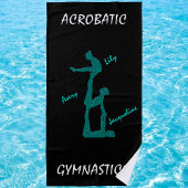 Serviette de plage Gymnastique acrobatique avec ju