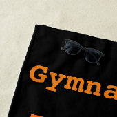 Serviette de plage Gymnastique avec nom de Gymnast (En situation)